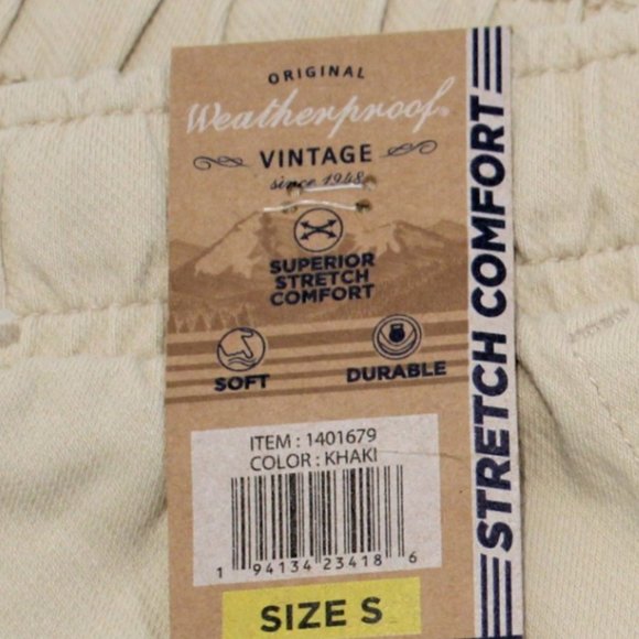 WEATHERPROOF Women Vintage  Slim Fit Jogger Pants--Khaki - Picture 3 of 8